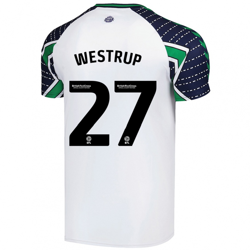 Kandiny Herren Brianna Westrup #27 Weiß Auswärtstrikot Trikot 2024/25 T-Shirt