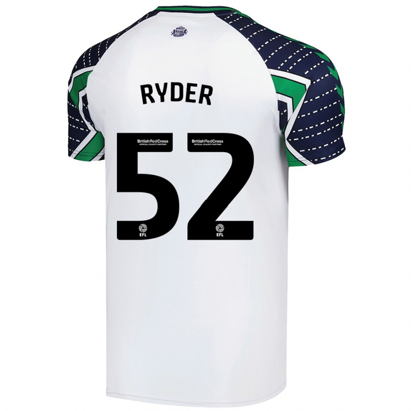 Kandiny Herren Joe Ryder #52 Weiß Auswärtstrikot Trikot 2024/25 T-Shirt