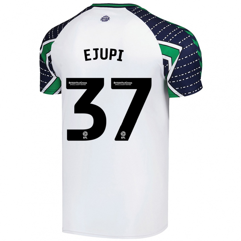 Kandiny Herren Elizabeta Ejupi #37 Weiß Auswärtstrikot Trikot 2024/25 T-Shirt