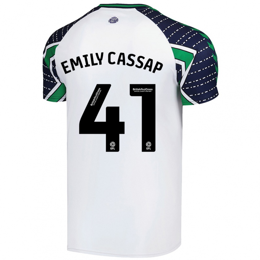 Kandiny Herren Emily Cassap #41 Weiß Auswärtstrikot Trikot 2024/25 T-Shirt