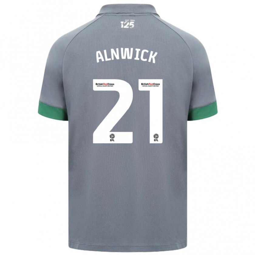 Kandiny Herren Jak Alnwick #21 Dunkelgrau Auswärtstrikot Trikot 2024/25 T-Shirt