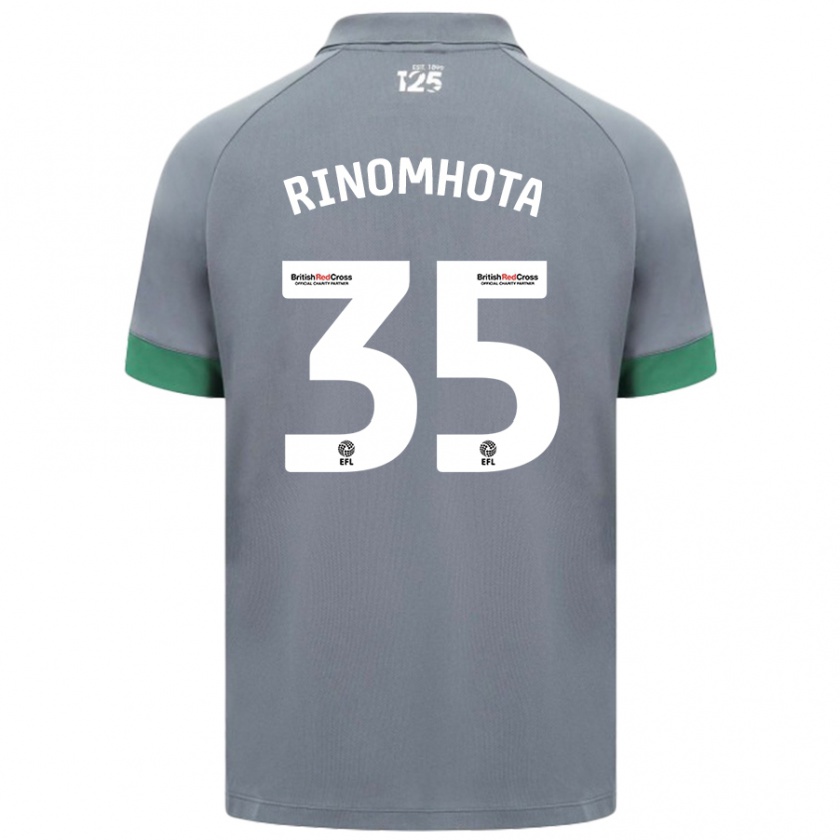 Kandiny Herren Andy Rinomhota #35 Dunkelgrau Auswärtstrikot Trikot 2024/25 T-Shirt