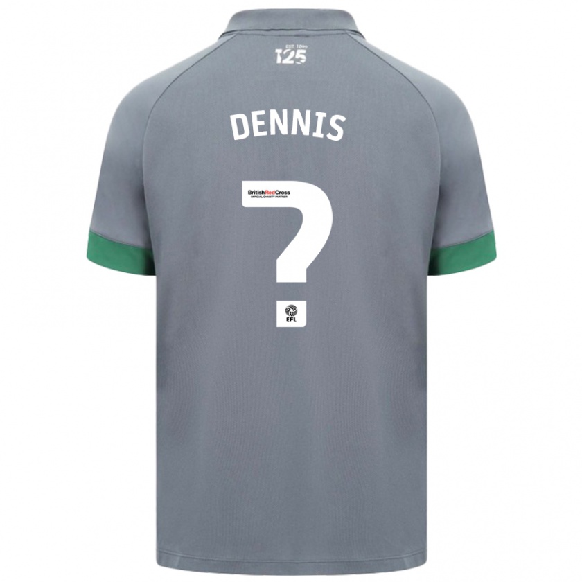 Kandiny Herren Jake Dennis #0 Dunkelgrau Auswärtstrikot Trikot 2024/25 T-Shirt