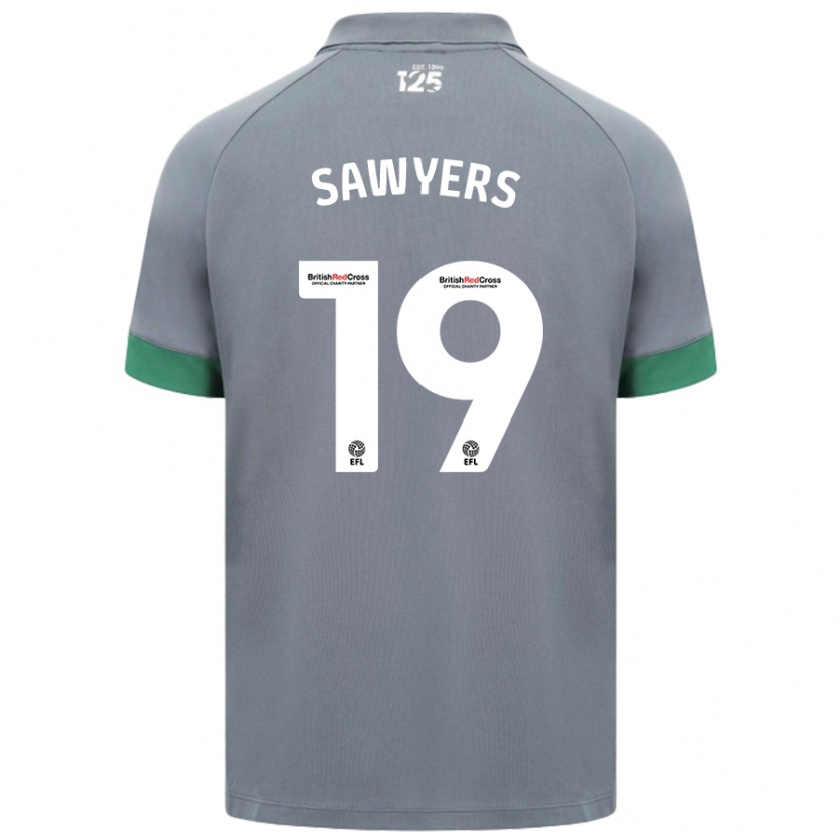 Kandiny Herren Romaine Sawyers #19 Dunkelgrau Auswärtstrikot Trikot 2024/25 T-Shirt