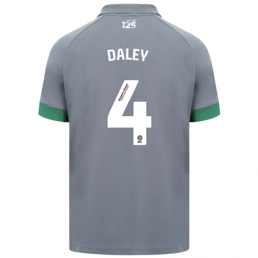 Kandiny Herren Hannah Daley #4 Dunkelgrau Auswärtstrikot Trikot 2024/25 T-Shirt