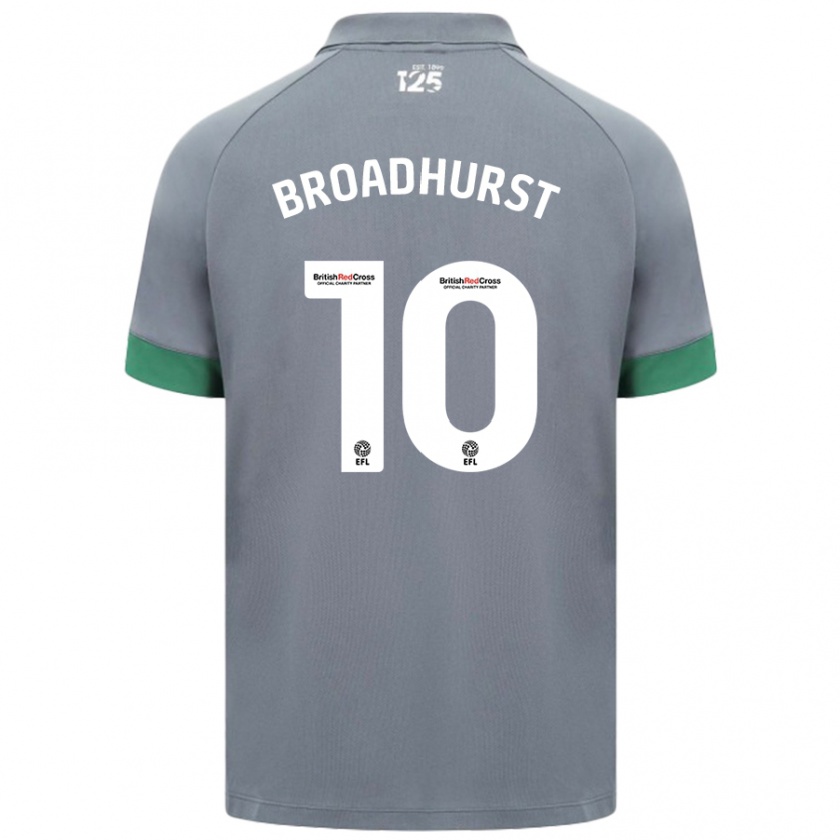 Kandiny Herren Danielle Broadhurst #10 Dunkelgrau Auswärtstrikot Trikot 2024/25 T-Shirt