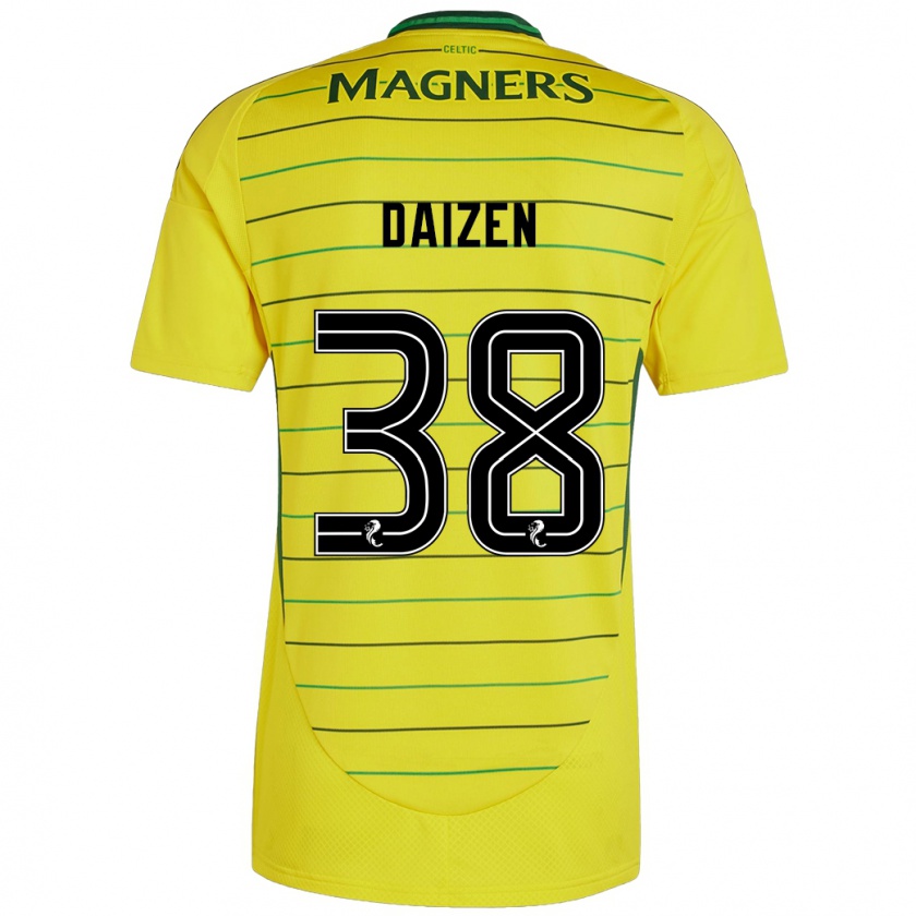 Kandiny Herren Daizen Maeda #38 Gelb Auswärtstrikot Trikot 2024/25 T-Shirt