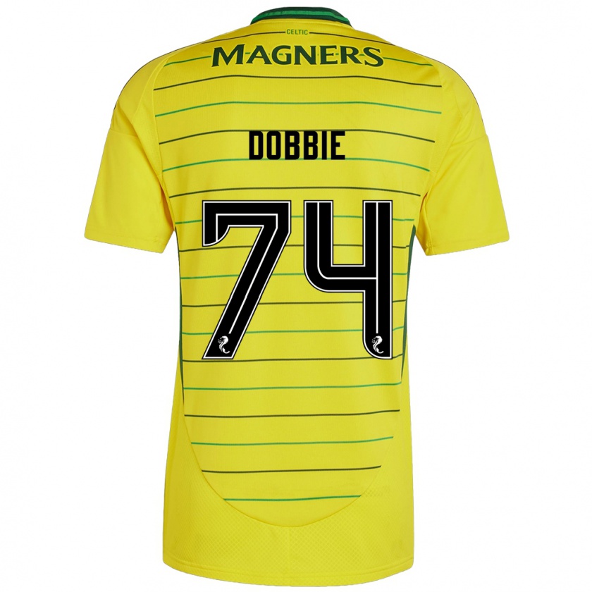 Kandiny Herren Lewis Dobbie #74 Gelb Auswärtstrikot Trikot 2024/25 T-Shirt