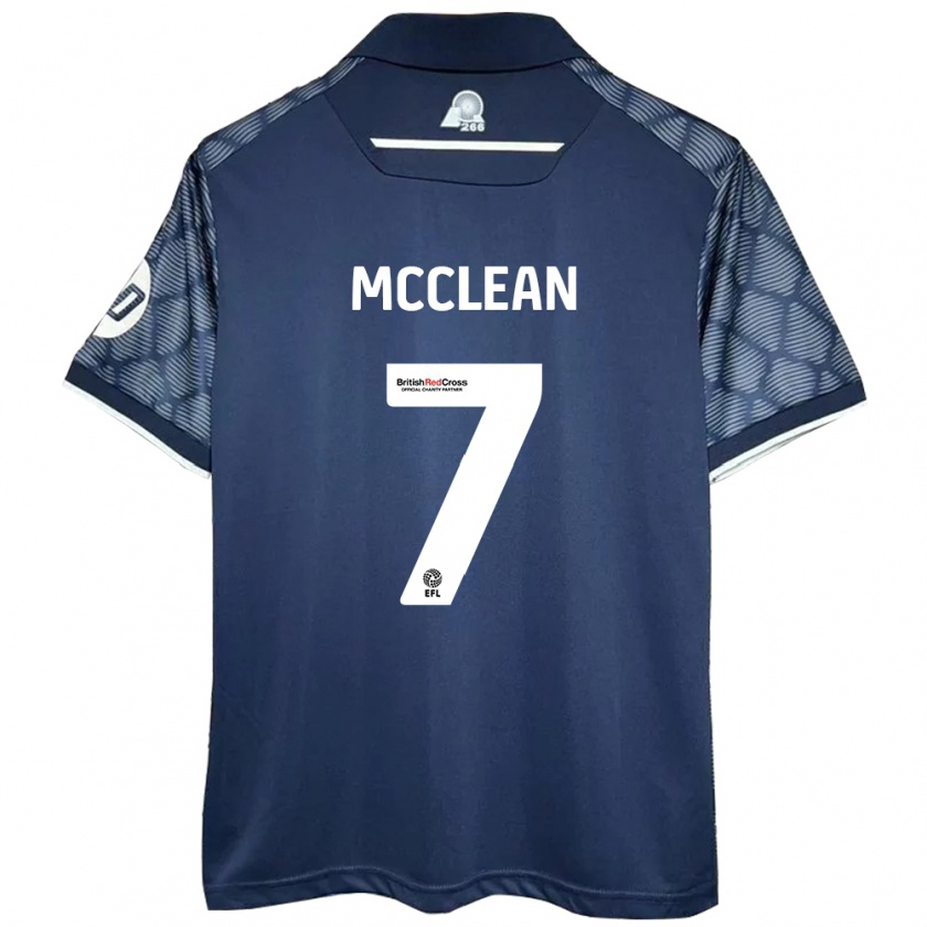 Kandiny Herren James Mcclean #7 Schwarz Auswärtstrikot Trikot 2024/25 T-Shirt