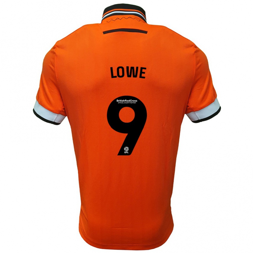 Kandiny Herren Jamal Lowe #9 Orange Weiß Auswärtstrikot Trikot 2024/25 T-Shirt