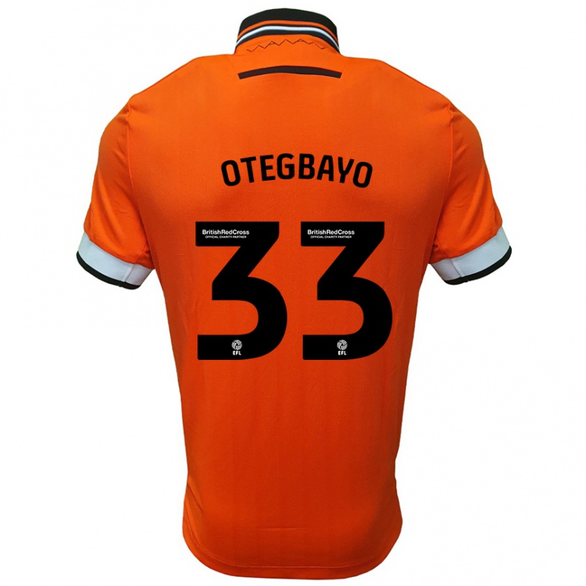 Kandiny Herren Gabriel Otegbayo #33 Orange Weiß Auswärtstrikot Trikot 2024/25 T-Shirt