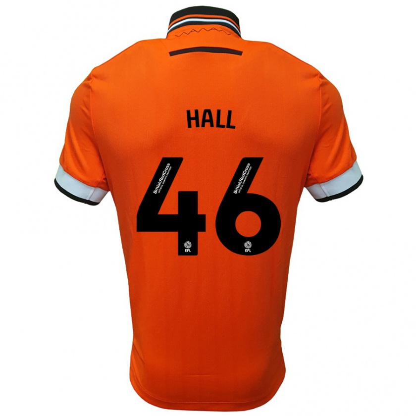 Kandiny Herren Jack Hall #46 Orange Weiß Auswärtstrikot Trikot 2024/25 T-Shirt