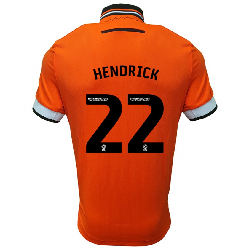 Kandiny Herren Jeff Hendrick #22 Orange Weiß Auswärtstrikot Trikot 2024/25 T-Shirt