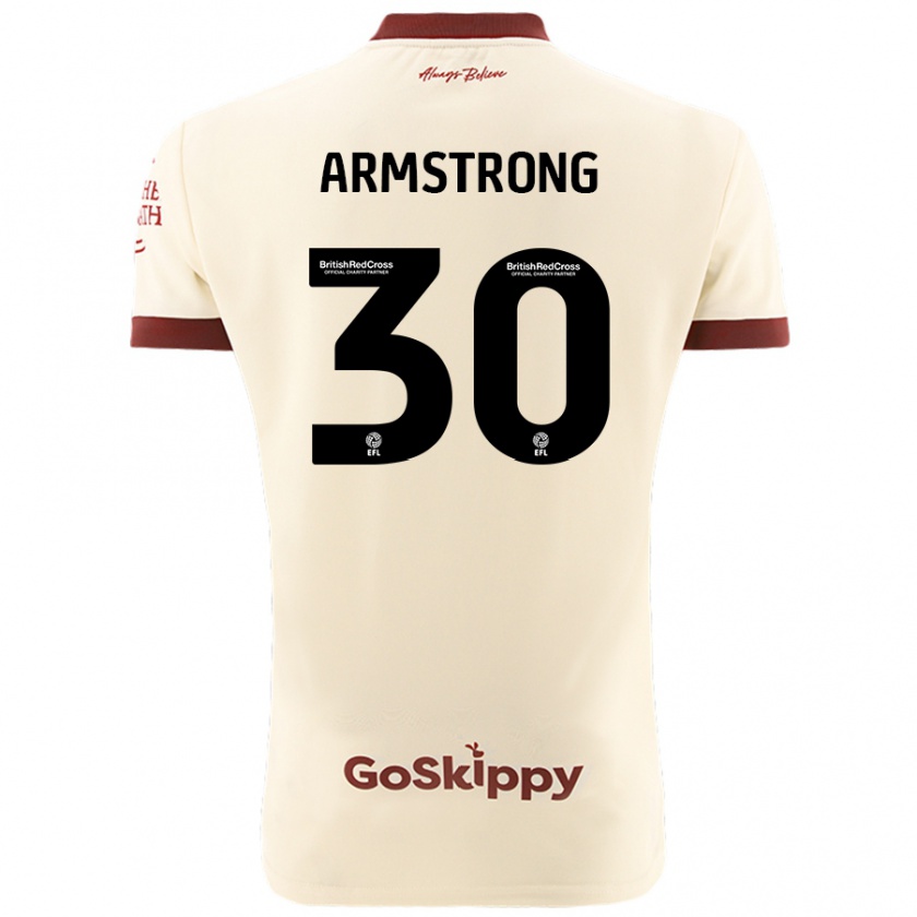 Kandiny Herren Sinclair Armstrong #30 Cremeweiß Auswärtstrikot Trikot 2024/25 T-Shirt