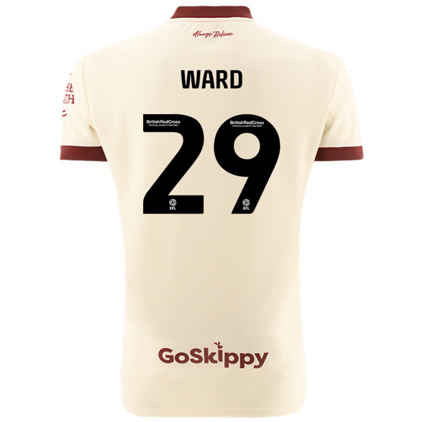 Kandiny Herren Mari Ward #29 Cremeweiß Auswärtstrikot Trikot 2024/25 T-Shirt