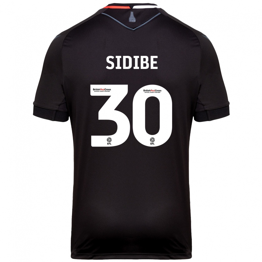 Kandiny Herren Souleymane Sidibe #30 Schwarz Auswärtstrikot Trikot 2024/25 T-Shirt