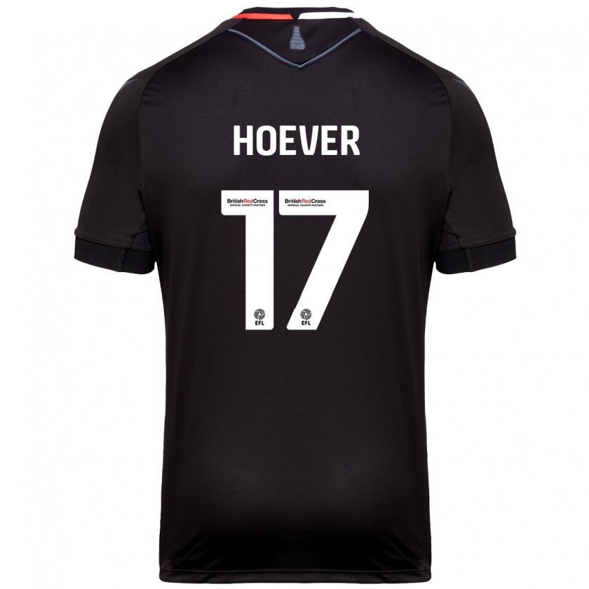 Kandiny Herren Ki-Jana Hoever #17 Schwarz Auswärtstrikot Trikot 2024/25 T-Shirt