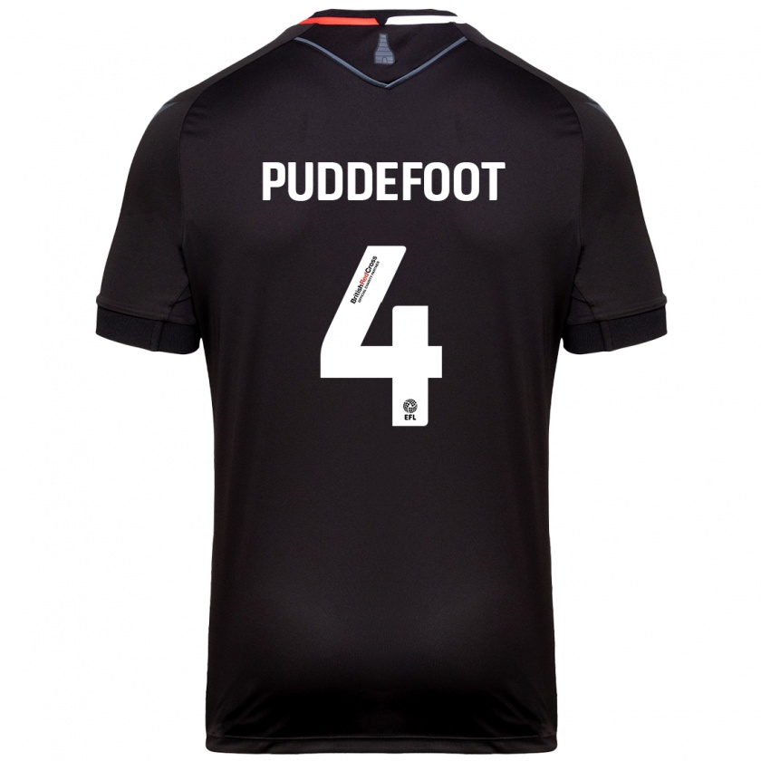 Kandiny Herren Danielle Puddefoot #4 Schwarz Auswärtstrikot Trikot 2024/25 T-Shirt