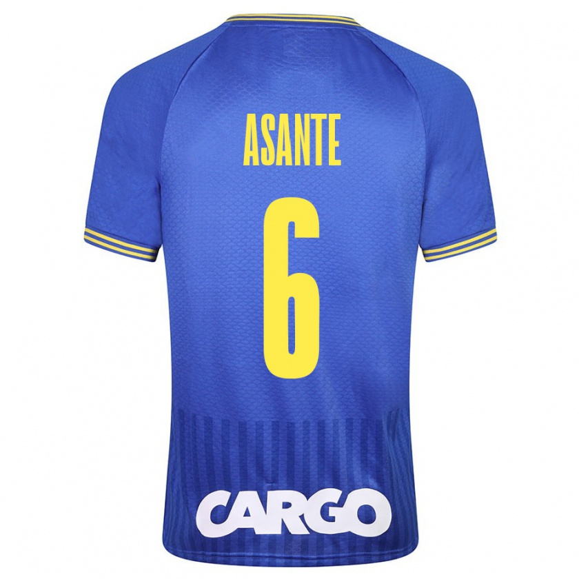 Kandiny Herren Tyrese Asante #6 Weiß Auswärtstrikot Trikot 2024/25 T-Shirt