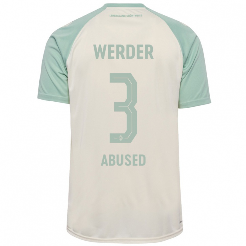 Kandiny Herren Dlges Abused #3 Cremeweiß Hellgrün Auswärtstrikot Trikot 2024/25 T-Shirt