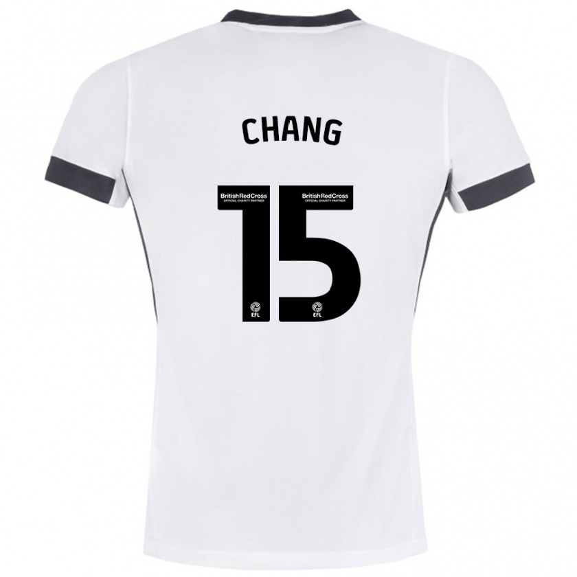 Kandiny Herren Alfie Chang #15 Weiß Schwarz Auswärtstrikot Trikot 2024/25 T-Shirt