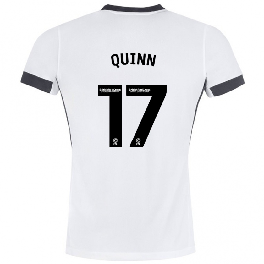 Kandiny Herren Lucy Quinn #17 Weiß Schwarz Auswärtstrikot Trikot 2024/25 T-Shirt