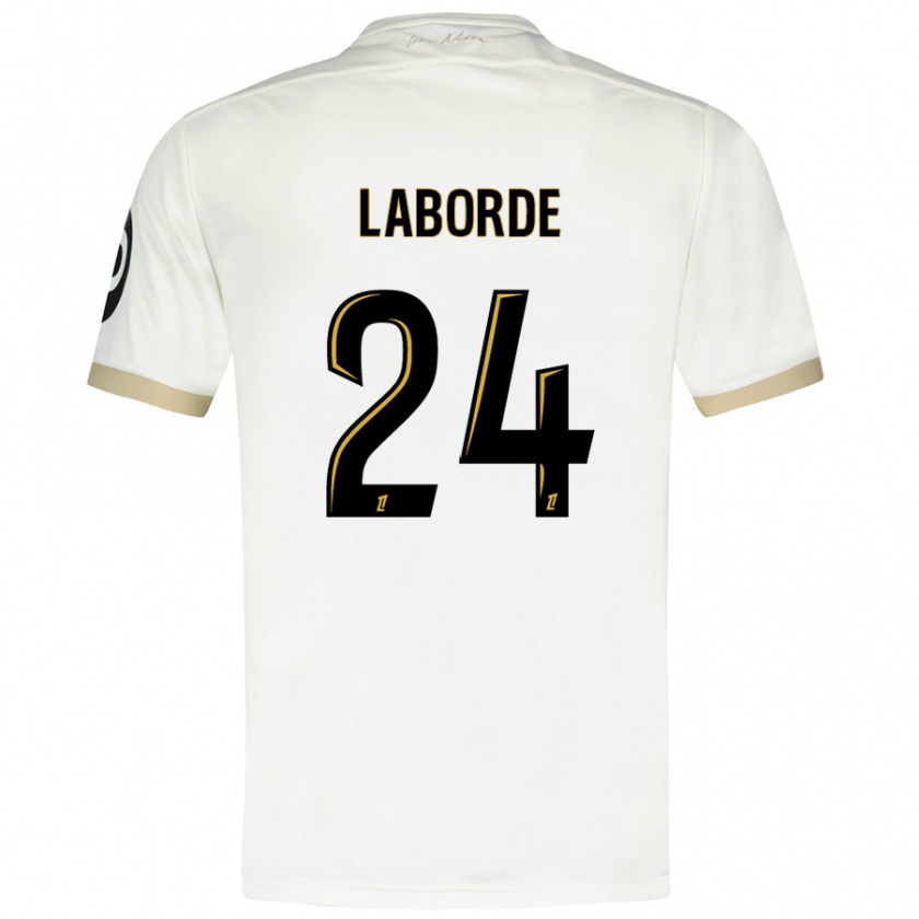 Kandiny Herren Gaëtan Laborde #24 Weißgold Auswärtstrikot Trikot 2024/25 T-Shirt