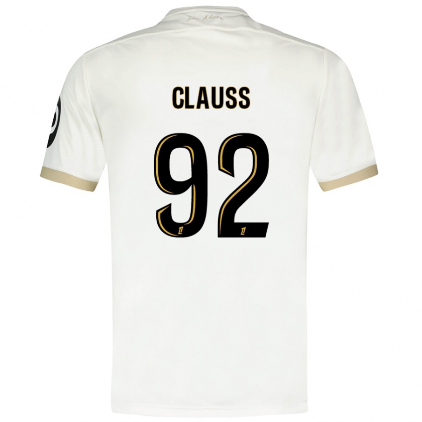 Kandiny Herren Jonathan Clauss #92 Weißgold Auswärtstrikot Trikot 2024/25 T-Shirt