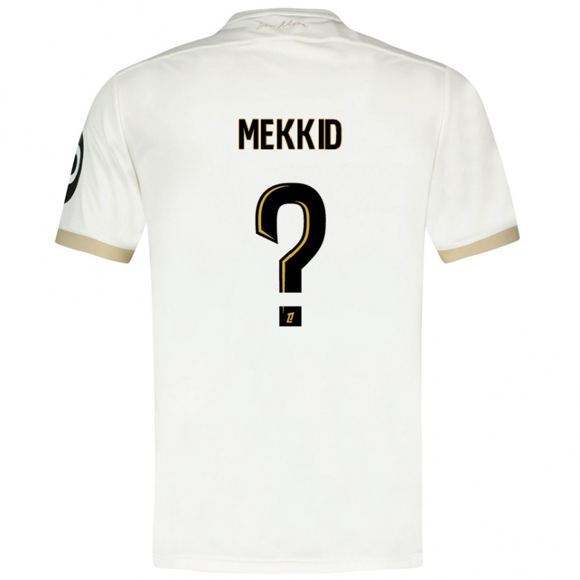 Kandiny Herren Ayoub Mekkid #0 Weißgold Auswärtstrikot Trikot 2024/25 T-Shirt