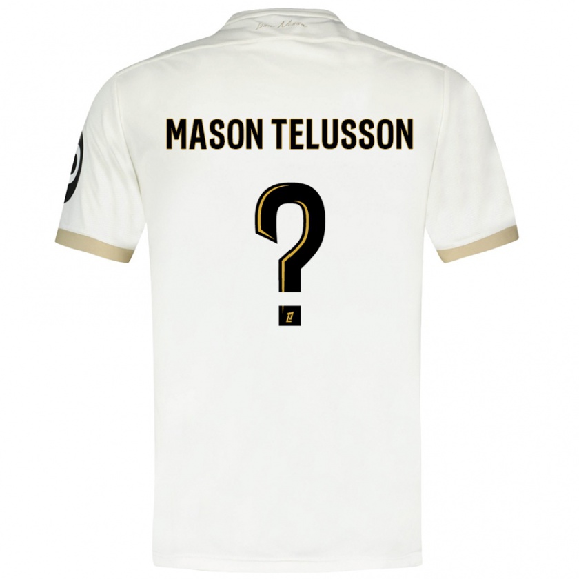 Kandiny Herren Jah Mason Telusson #0 Weißgold Auswärtstrikot Trikot 2024/25 T-Shirt