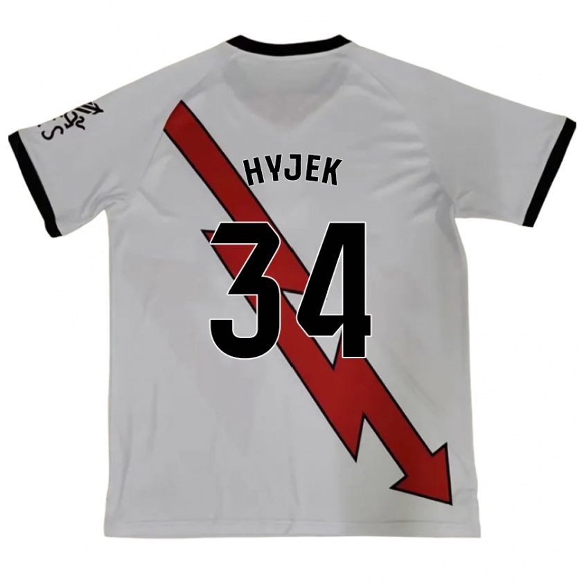 Kandiny Herren David Hyjek #34 Rot Auswärtstrikot Trikot 2024/25 T-Shirt