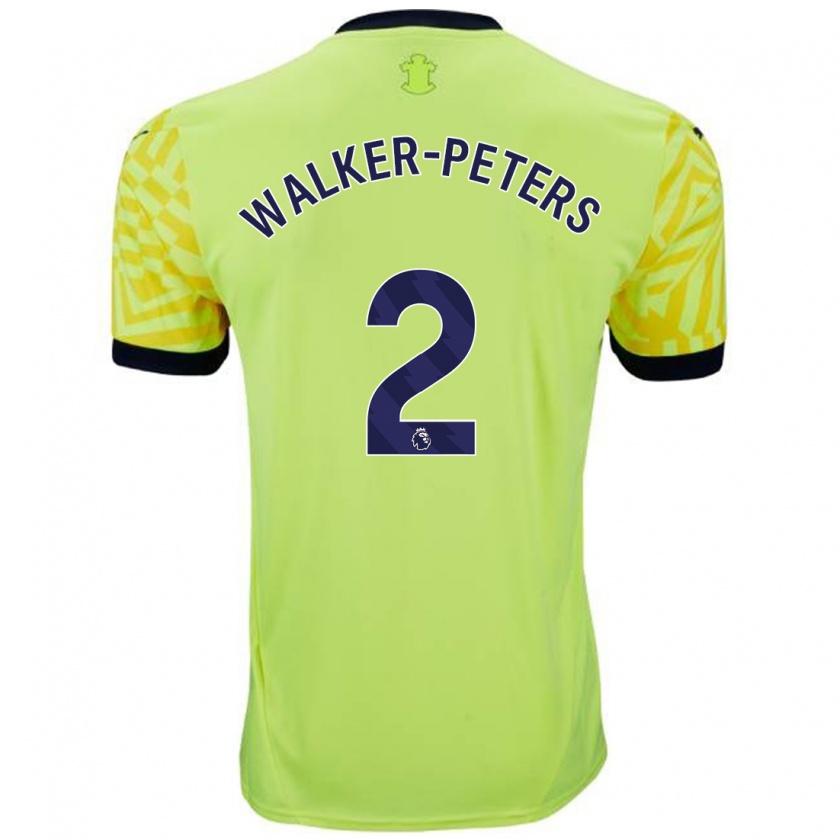 Kandiny Herren Kyle Walker-Peters #2 Gelb Auswärtstrikot Trikot 2024/25 T-Shirt