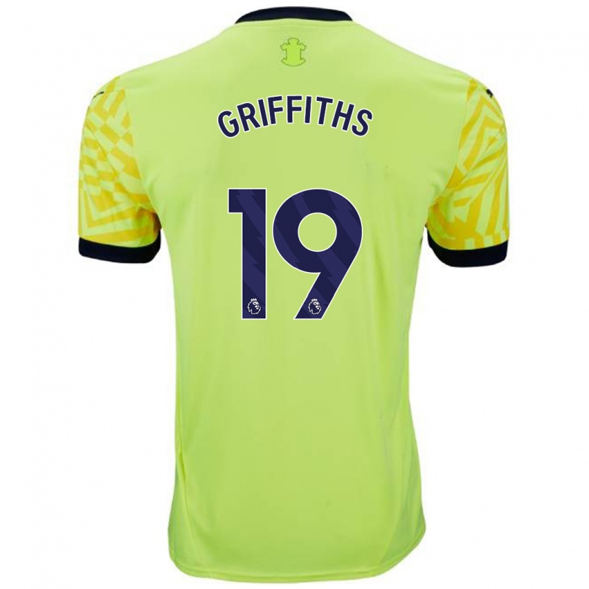 Kandiny Herren Alice Griffiths #19 Gelb Auswärtstrikot Trikot 2024/25 T-Shirt