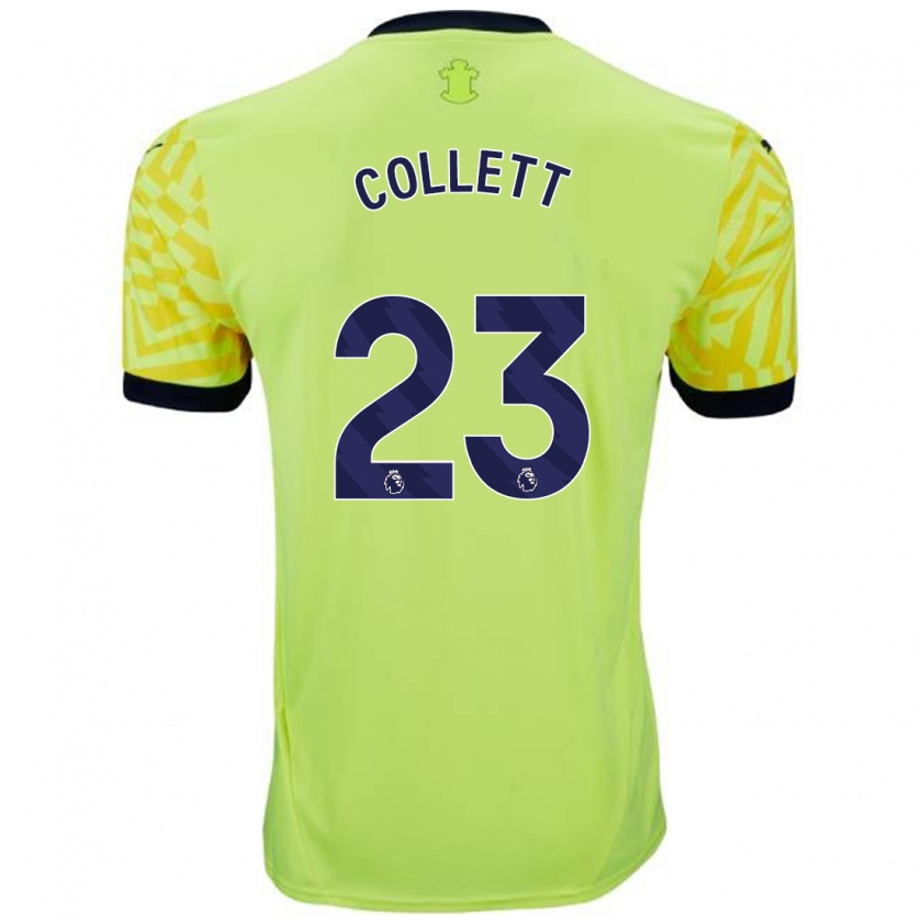 Kandiny Herren Megan Collett #23 Gelb Auswärtstrikot Trikot 2024/25 T-Shirt