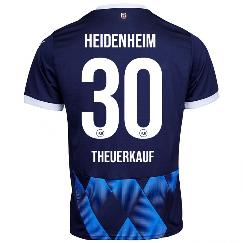 Kandiny Herren Norman Theuerkauf #30 Dunkel Marineblau Auswärtstrikot Trikot 2024/25 T-Shirt