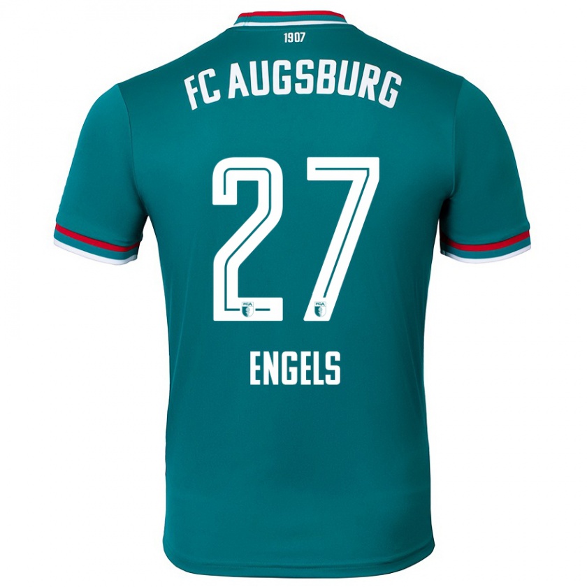 Kandiny Herren Arne Engels #27 Dunkelgrün Auswärtstrikot Trikot 2024/25 T-Shirt