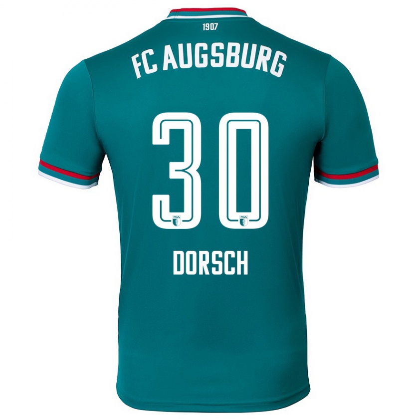 Kandiny Herren Niklas Dorsch #30 Dunkelgrün Auswärtstrikot Trikot 2024/25 T-Shirt