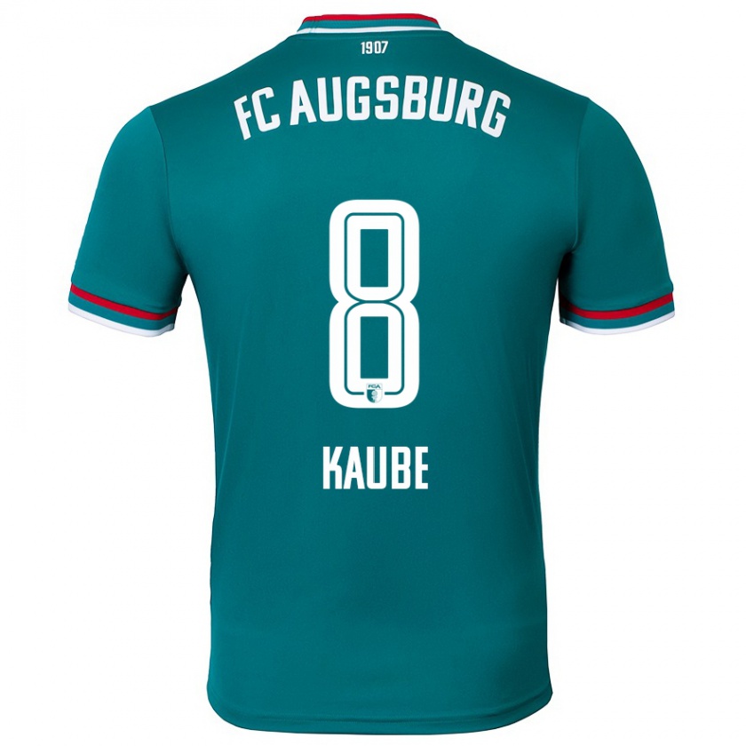 Kandiny Herren Moritz Kaube #8 Dunkelgrün Auswärtstrikot Trikot 2024/25 T-Shirt