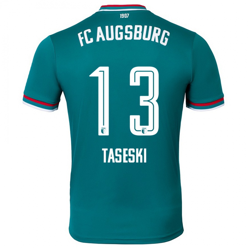 Kandiny Herren Kristijan Taseski #13 Dunkelgrün Auswärtstrikot Trikot 2024/25 T-Shirt