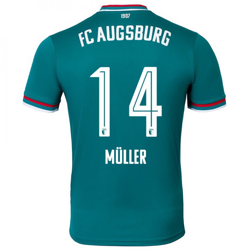 Kandiny Herren Mato Müller #14 Dunkelgrün Auswärtstrikot Trikot 2024/25 T-Shirt