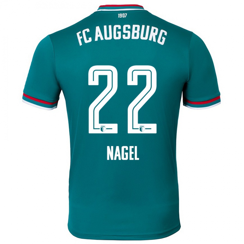 Kandiny Herren Timo Nagel #22 Dunkelgrün Auswärtstrikot Trikot 2024/25 T-Shirt