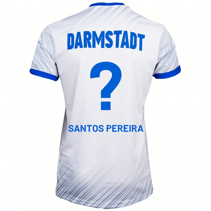 Kandiny Herren Diogo Dos Santos Pereira #0 Weiß Blau Auswärtstrikot Trikot 2024/25 T-Shirt