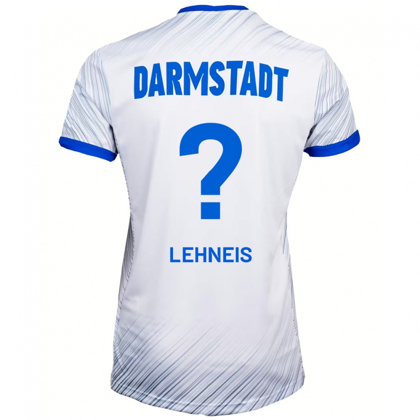 Kandiny Herren Daniel Lehneis #0 Weiß Blau Auswärtstrikot Trikot 2024/25 T-Shirt