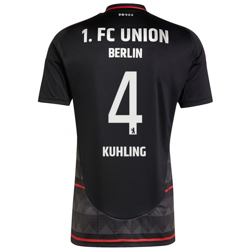 Kandiny Herren Ole Kühling #4 Schwarz Auswärtstrikot Trikot 2024/25 T-Shirt