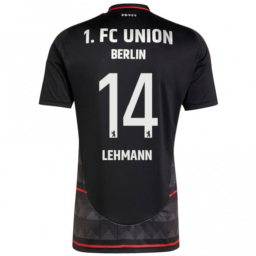 Kandiny Herren Noah Lehmann #14 Schwarz Auswärtstrikot Trikot 2024/25 T-Shirt