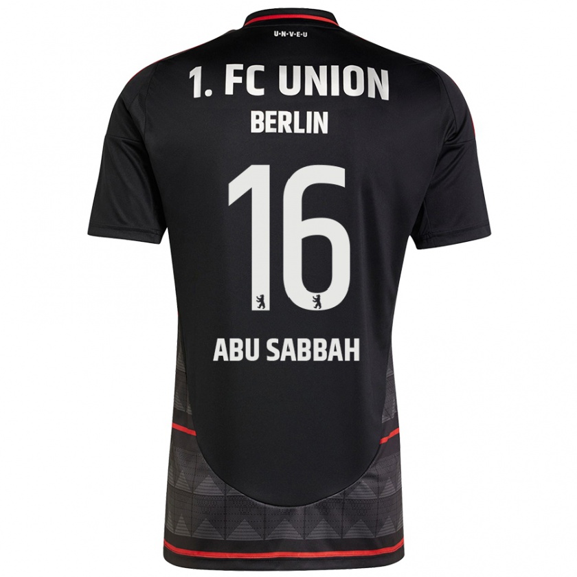 Kandiny Herren Sarah Abu Sabbah #16 Schwarz Auswärtstrikot Trikot 2024/25 T-Shirt