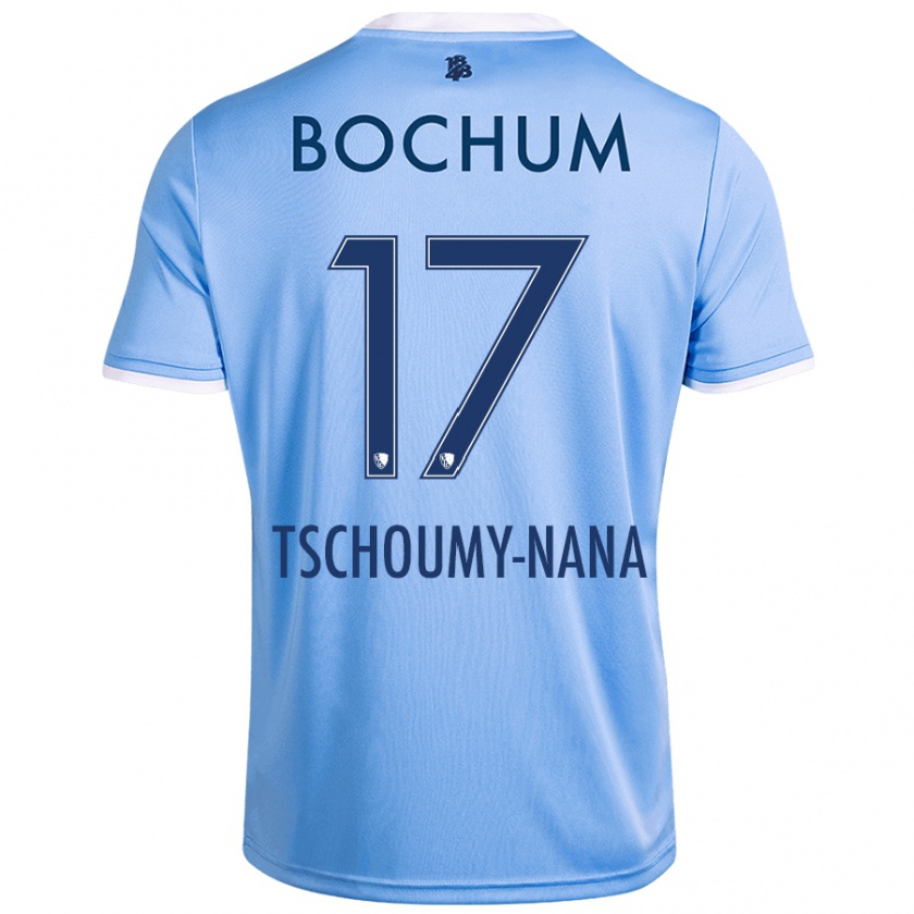 Kandiny Herren Daryl Tschoumy-Nana #17 Himmelblau Auswärtstrikot Trikot 2024/25 T-Shirt