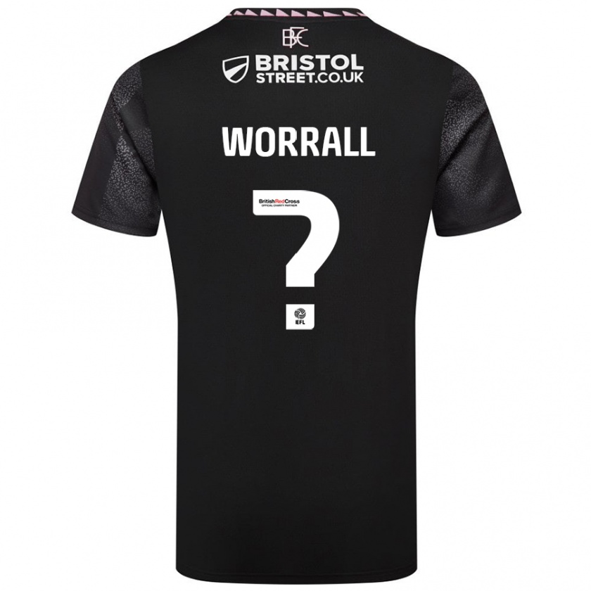 Kandiny Herren Joe Worrall #0 Schwarz Auswärtstrikot Trikot 2024/25 T-Shirt