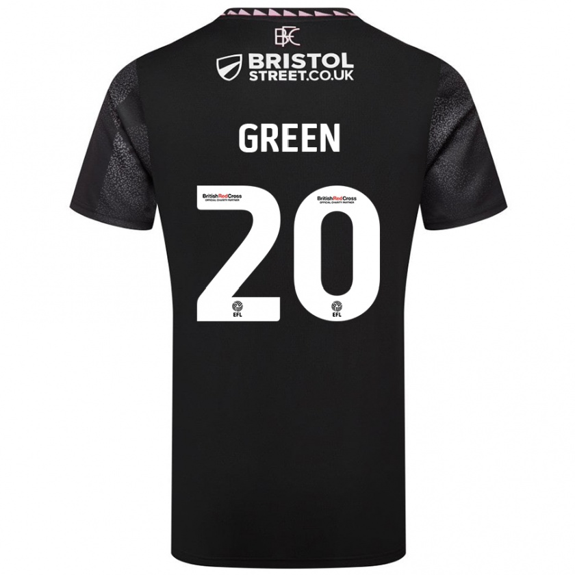 Kandiny Herren Etienne Green #20 Schwarz Auswärtstrikot Trikot 2024/25 T-Shirt