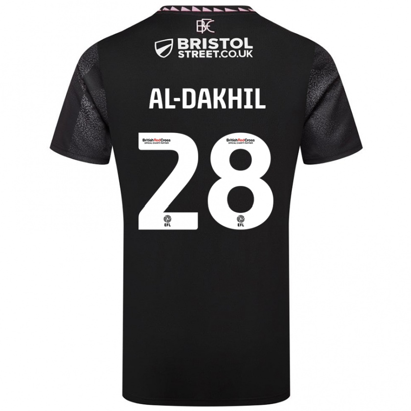 Kandiny Herren Ameen Al-Dakhil #28 Schwarz Auswärtstrikot Trikot 2024/25 T-Shirt